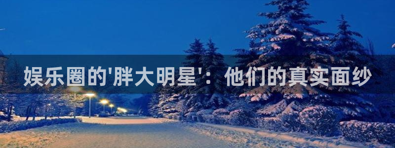 运达娱乐4平台：娱乐圈的\'胖大明星\'：他们的真实面纱